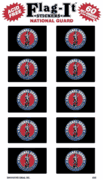 National Guard Flag Stickers - 60 per pkg