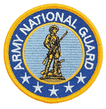 National Guard Round - Gold Border