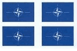 Nato Flag Stickers - Sheet of 50