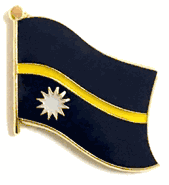 Nauru Flag Lapel Pin - Single