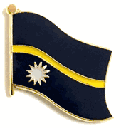 Nauru Flag Lapel Pin - Single
