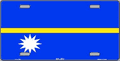 Nauru Flag License Plate