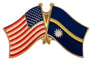 Nauru Lapel Pin - Double