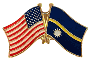 Nauru Lapel Pin - Double