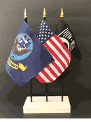 US Navy 3 Flag Set