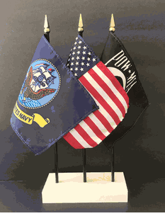 US Navy 3 Flag Set