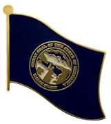 Nebraska Flag Lapel Pin - Single