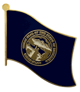Nebraska Flag Lapel Pin - Single