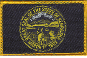 Nebraska Flag Patch