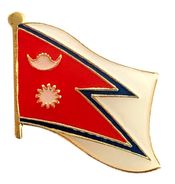 Nepal Flag Lapel Pin - Single