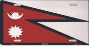 Nepal Flag License Plate