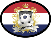 Netherlands Soccer Flag It Oval Decal