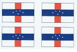 Netherlands Antilles Stickers - Sheet of 50