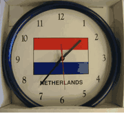 Netherlands Flag Clock