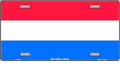 Netherlands Flag License Plate