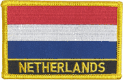 Netherlands Flag Patch with Name