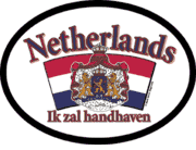 Netherlands Motto Flag It Oval Decal