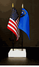 Nevada and US Flag Desk Set