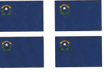 Nevada Flag Stickers