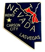 Nevada Map Lapel Pin