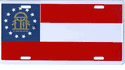 New 2003 Georgia State Flag License Plate