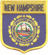 New Hampshire Flag Shield Patch