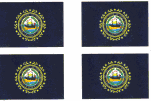 New Hampshire Flag Stickers