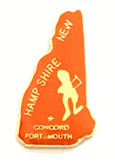 New Hampshire Map Lapel Pin