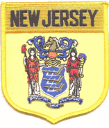 New Jersey Flag Shield Patch