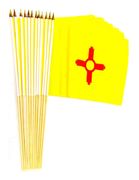 New Mexico 12" x 18" Miniature Stick Flags