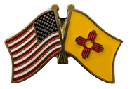 New Mexico Flag Lapel Pin  - Double