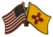 New Mexico Flag Lapel Pin  - Double