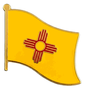 New Mexico Flag Lapel Pin - Single