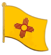 New Mexico Flag Lapel Pin - Single