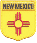 New Mexico Flag Shield Patch