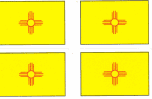 New Mexico Flag Stickers