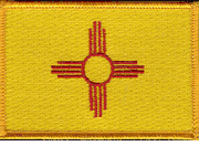 New Mexico Rectangle Flag Patch