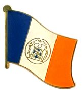 New York City Flag Lapel Pin - Single