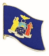 New York Flag Lapel Pin - Single