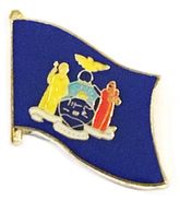 New York Flag Lapel Pin - Single