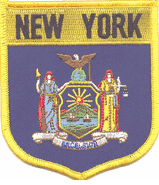 New York Flag Shield Patch