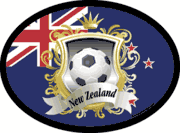New Zealand Soccer Flag It Oval Decal