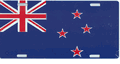 New Zealand Flag License Plate