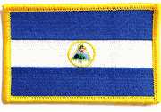Nicaragua Flag Patch - Rectangle