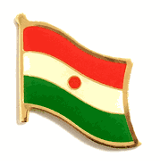 Niger Flag Lapel Pin - Single