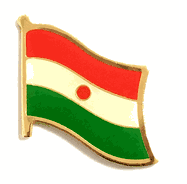 Niger Flag Lapel Pin - Single