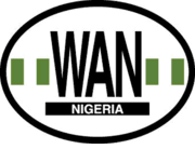 Nigeria Flag It Oval Decal