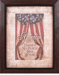 No Place Like America - Framed