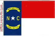 North Carolina Flag Decal Stickers