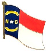 North Carolina Flag Lapel Pin - Single